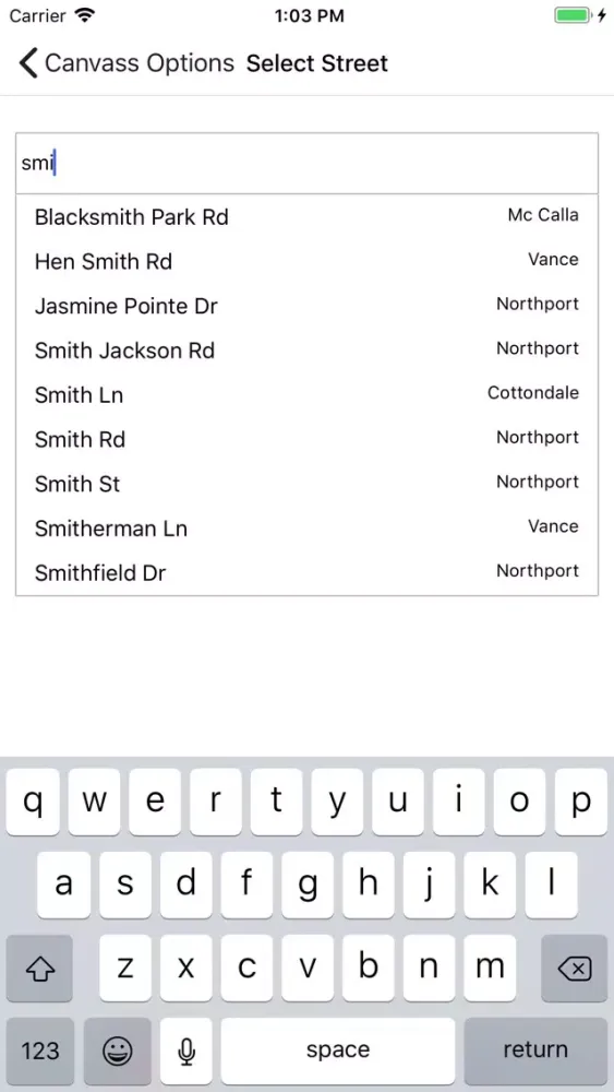Red Shift Canvassing App Screenshots