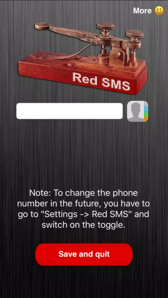 Tangkapan skrin Red SMS