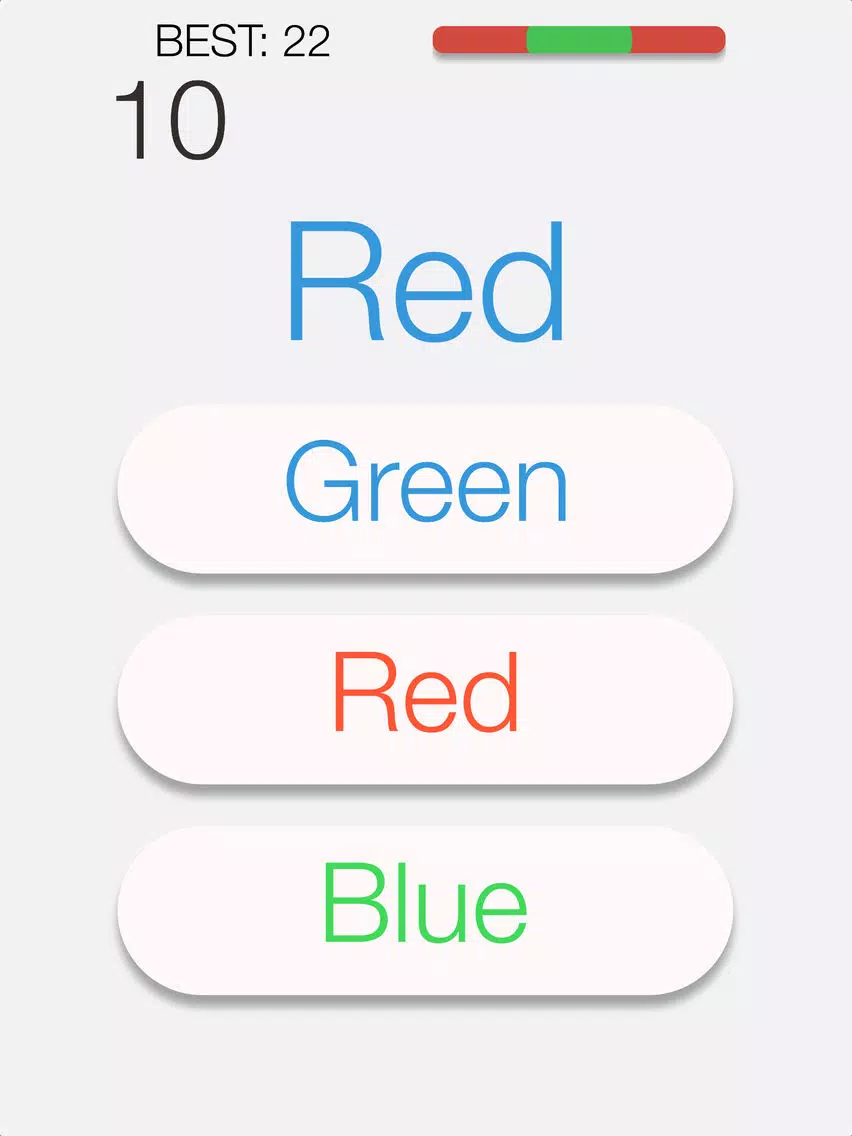 ภาพหน้าจอของ Stroop Attack iPad 