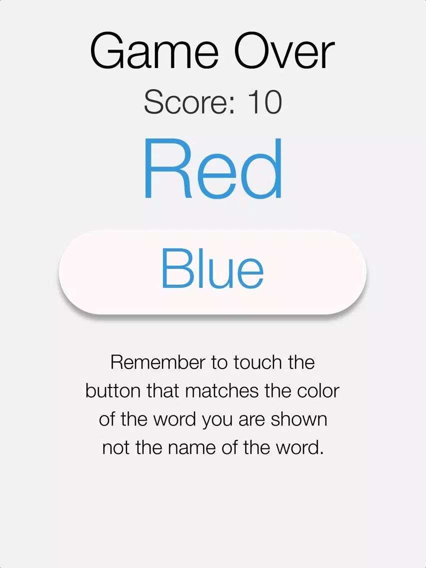 ภาพหน้าจอของ Stroop Attack iPad 