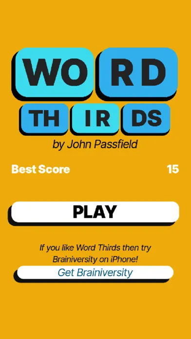 Capturas de pantalla de Word Thirds
