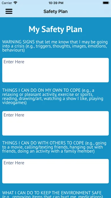 Tangkapan layar Am I? My Safety Plan