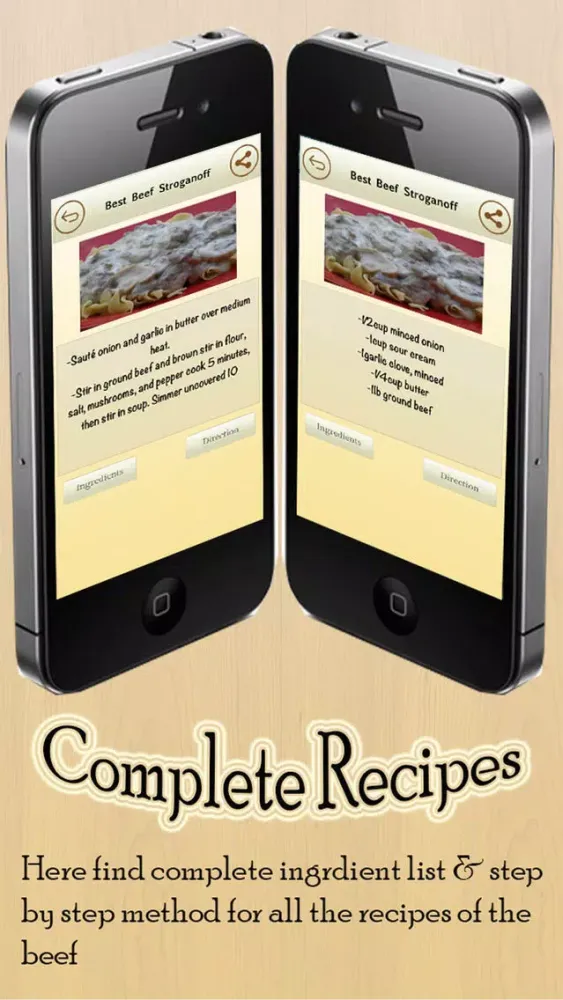 Captures d'écran de Beef Recipes Collection - Beef Food