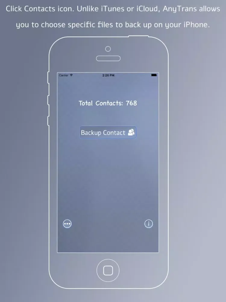 Contact Backup : Secure your contact List iPad  स्क्रीनशॉट