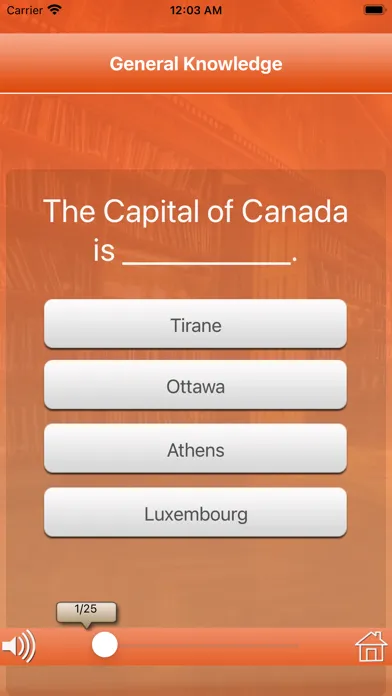 Zrzuty ekranu Genius GK Quiz Application