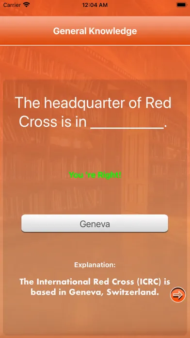 Zrzuty ekranu Genius GK Quiz Application