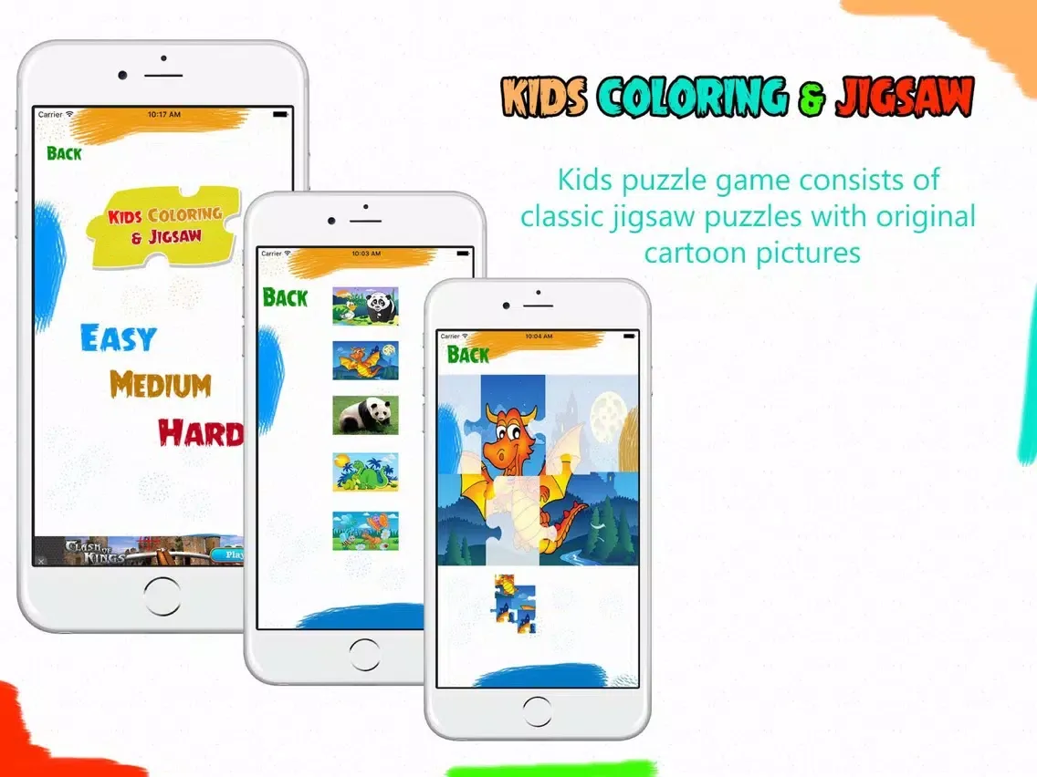 Скриншоты Kids Coloring & Jigsaw - Kids coloring and puzzle iPad 