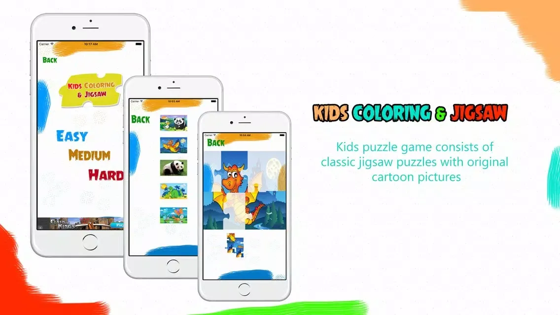 Скриншоты Kids Coloring & Jigsaw - Kids coloring and puzzle