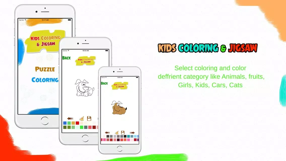 Скриншоты Kids Coloring & Jigsaw - Kids coloring and puzzle