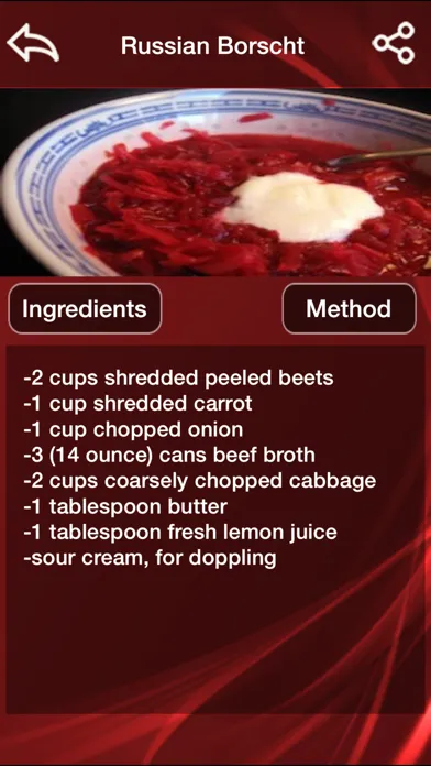 Zrzuty ekranu Russian Food Recipes - Russian Recipes Collection