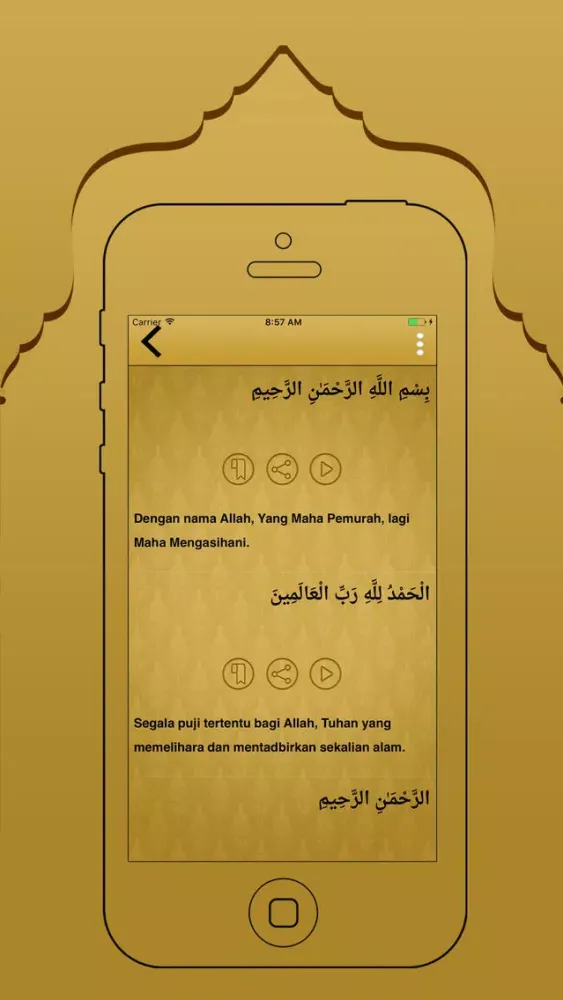 Captures d'écran de Bahasa Quran Translation and Reading