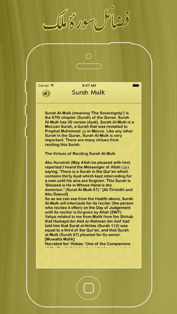 Surah Mulk With In Urdu & English Translation Pro应用截图