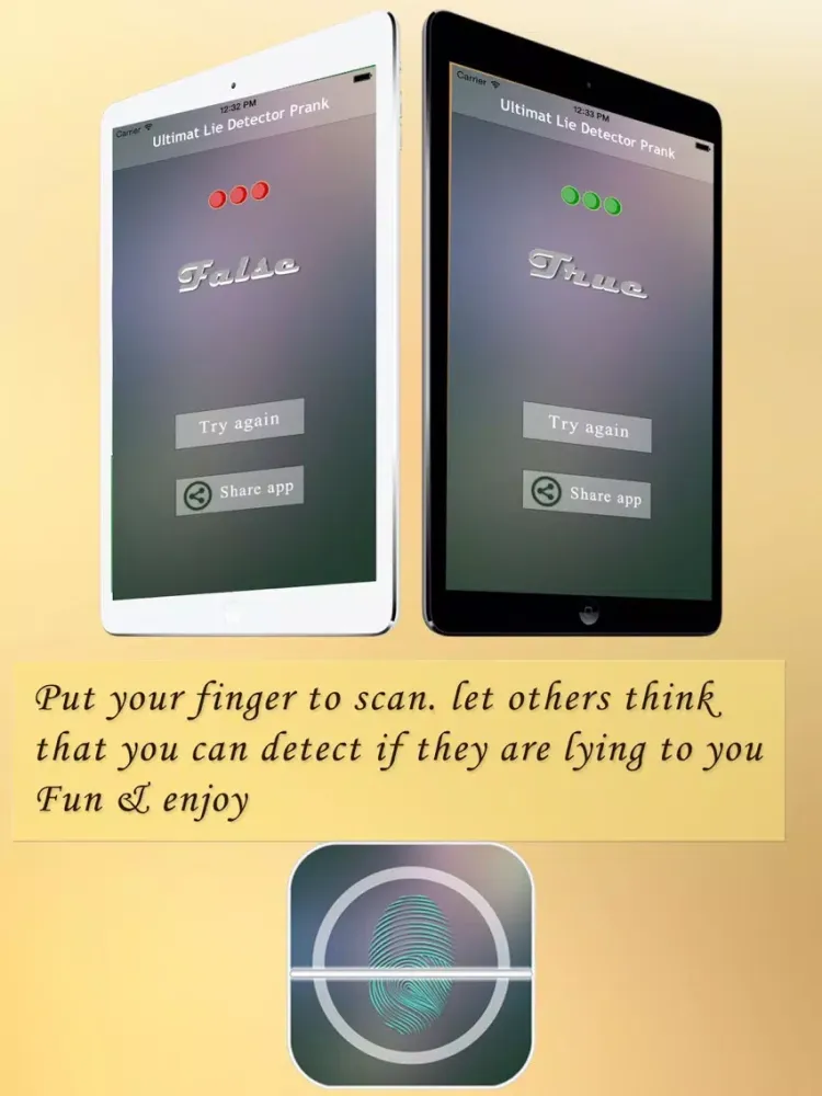 Lie Detector Simulator Prank iPad 应用截图