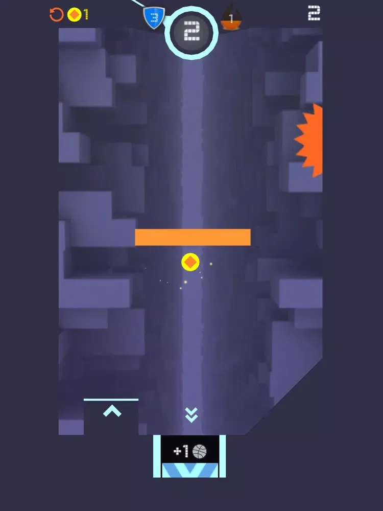 Tangkapan skrin Ball Fall - Swing and Drop iPad 
