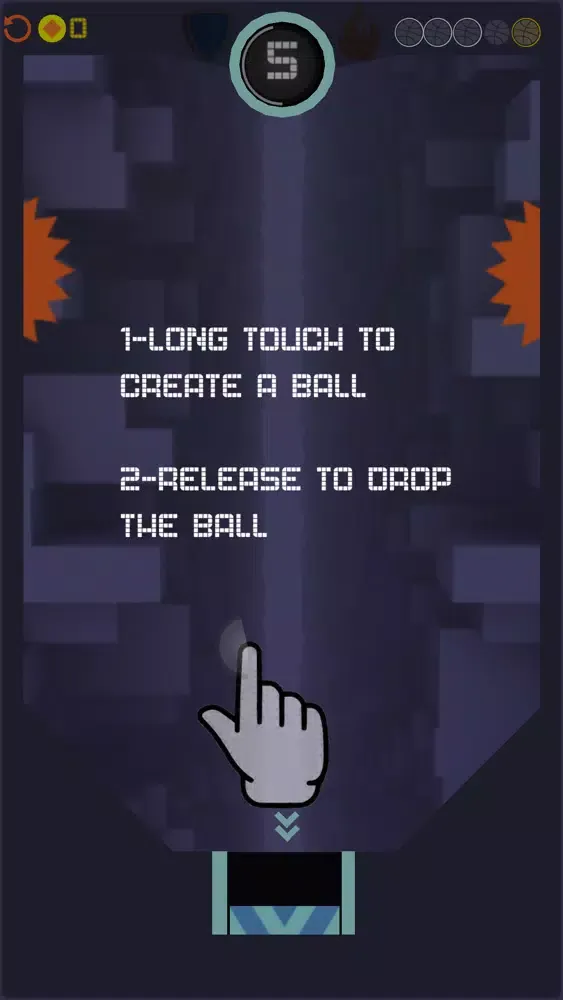 Tangkapan skrin Ball Fall - Swing and Drop