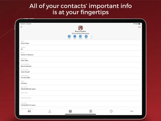 Redtail CRM iPad  स्क्रीनशॉट