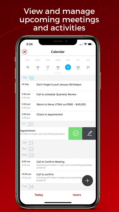 Tangkapan layar Redtail CRM