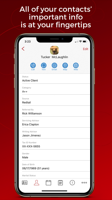 Tangkapan layar Redtail CRM