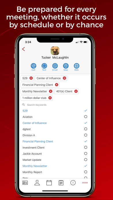 Tangkapan layar Redtail CRM