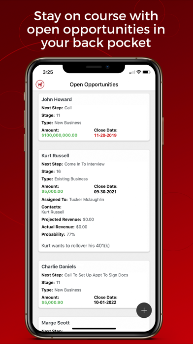 Tangkapan layar Redtail CRM