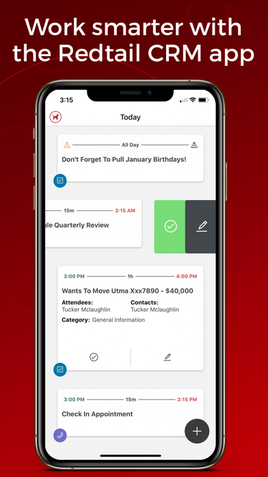 Tangkapan layar Redtail CRM
