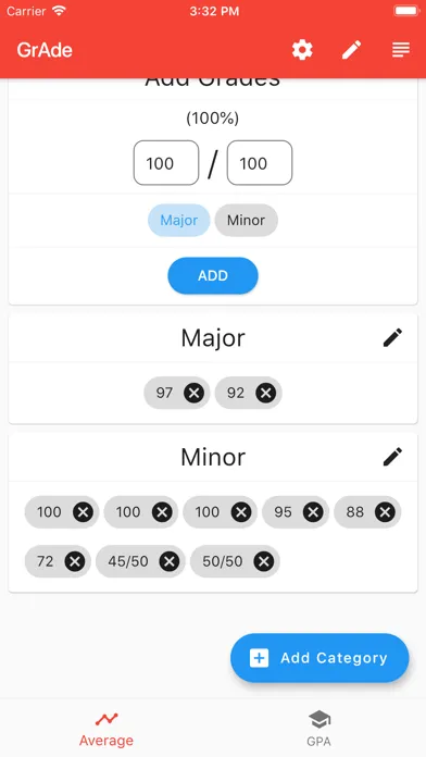 GrAde - Grade Calculator স্ক্রিনশট