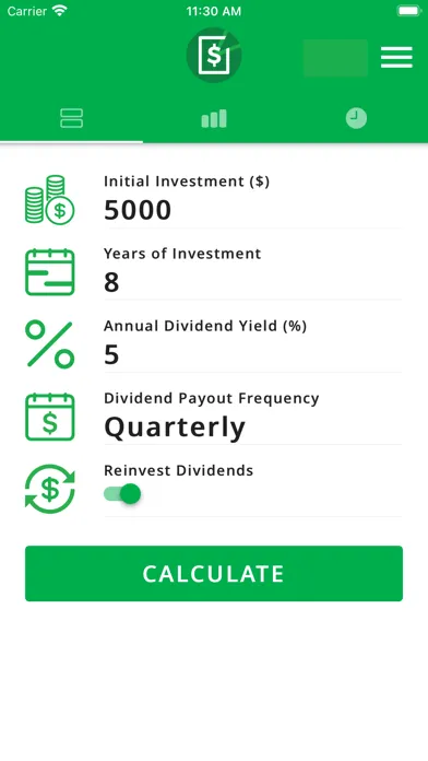 Dividend Calculator - DiviCalc سکرین شاٹس