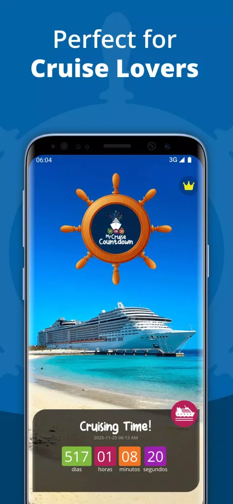 Zrzuty ekranu Cruise Countdown