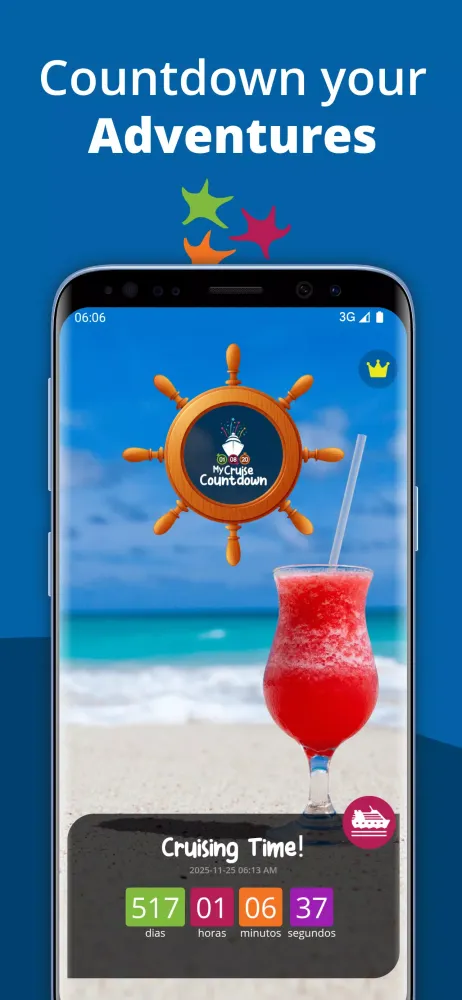Zrzuty ekranu Cruise Countdown