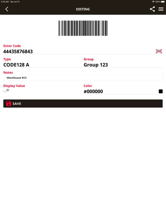 QR Code & Barcode - Narvi iPad  Screenshots