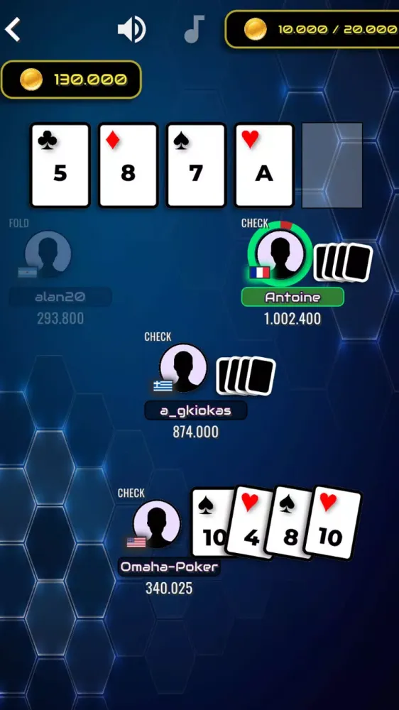 Classic Poker Club: Real Games स्क्रीनशॉट