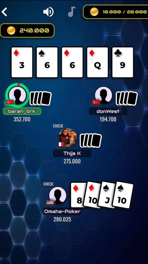 Classic Poker Club: Real Games स्क्रीनशॉट