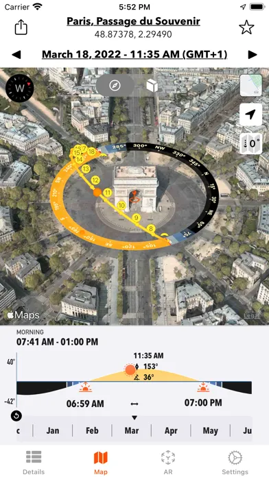 Zrzuty ekranu Sun Tracker AR