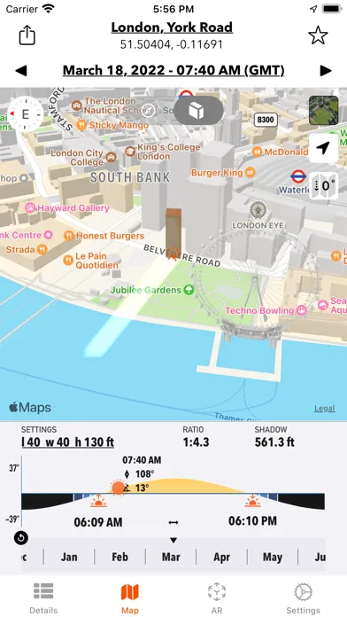 Zrzuty ekranu Sun Tracker AR
