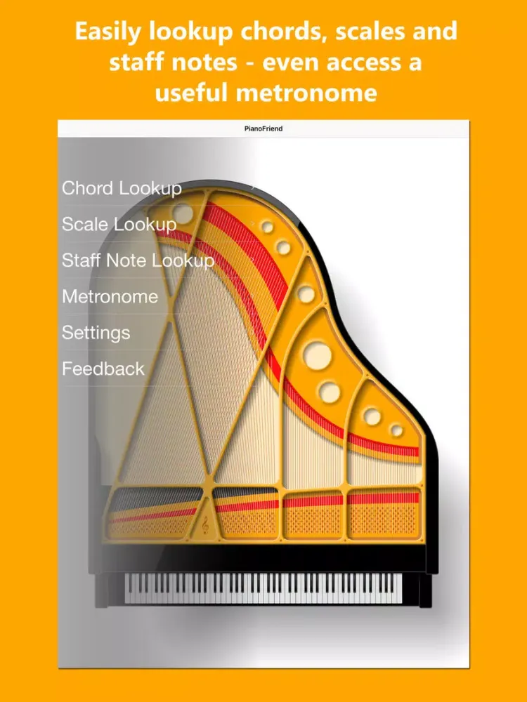 Zrzuty ekranu Piano Chords and Scales Friend iPad 