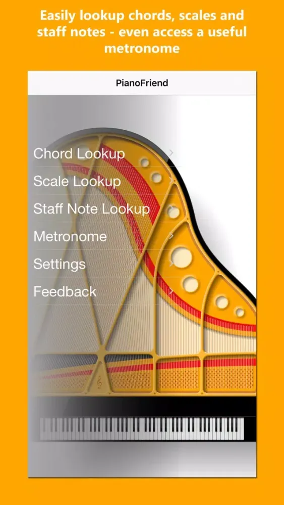 Zrzuty ekranu Piano Chords and Scales Friend
