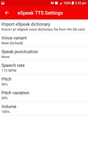 eSpeak NG Text-to-Speech Screenshots