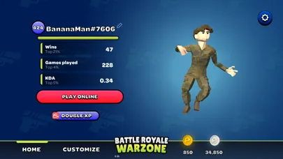 Tangkapan skrin Battle Royale Warzone