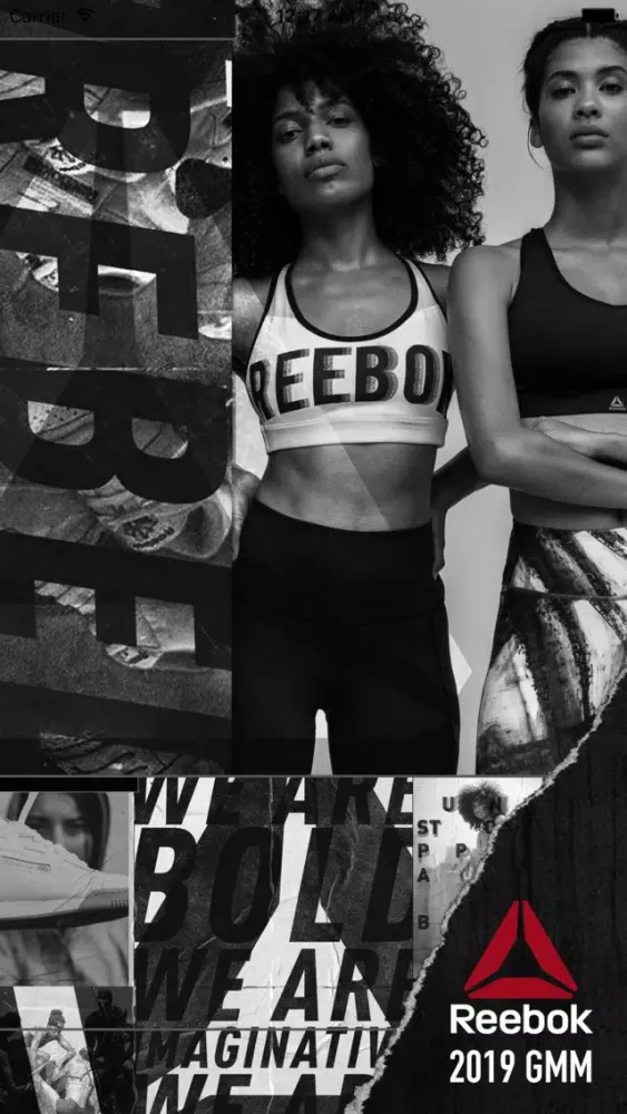 Tangkapan skrin Reebok Events