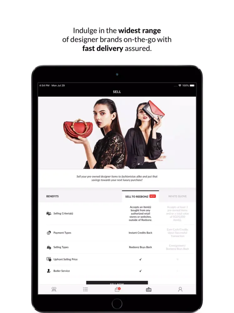 Captures d'écran de REEBONZ - Your World of Luxury iPad 
