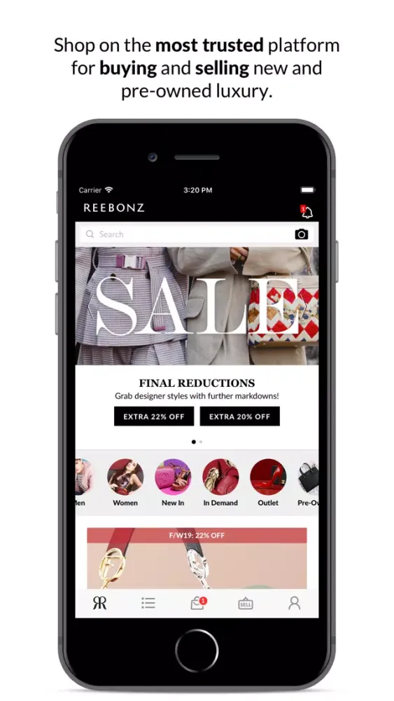 Captures d'écran de REEBONZ - Your World of Luxury