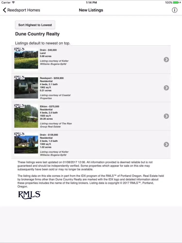 Reedsport Homes iPad  سکرین شاٹس