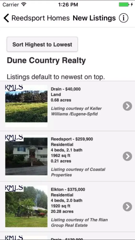 Reedsport Homes سکرین شاٹس