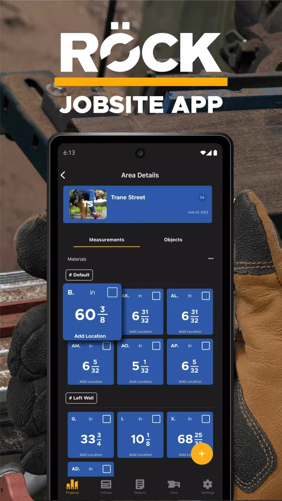ROCK Jobsite Screenshots