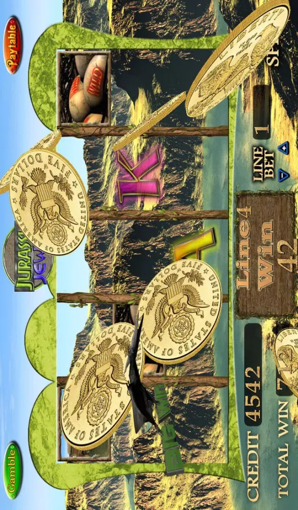 JURASSIC JEWEL SLOT MACHINE سکرین شاٹس