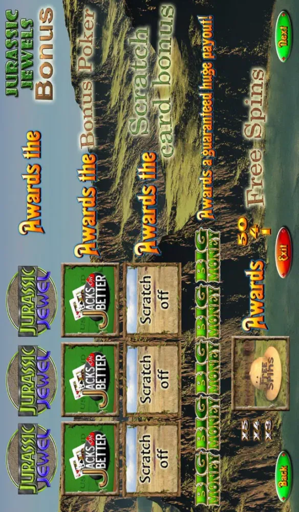 JURASSIC JEWEL SLOT MACHINE سکرین شاٹس