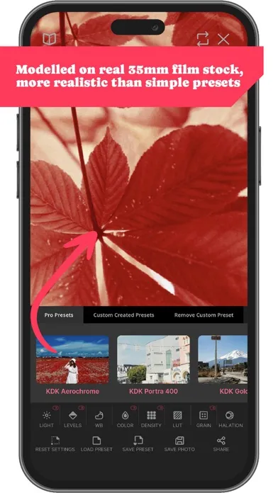Reel Filmic: Photo Developer سکرین شاٹس