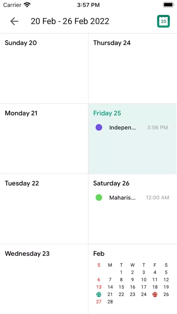 Captures d'écran de Calendar 2022: Planner & Tasks