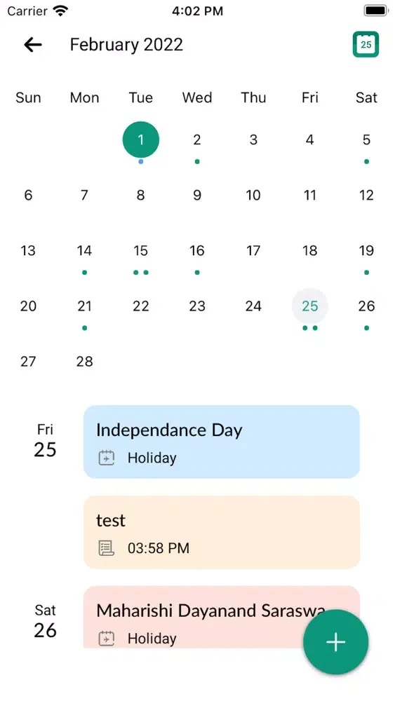 Captures d'écran de Calendar 2022: Planner & Tasks