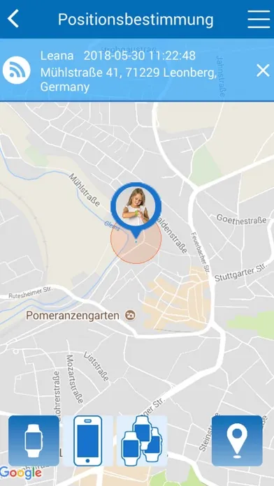 Ảnh chụp màn hình của reer AngelGuard GPS-Uhr